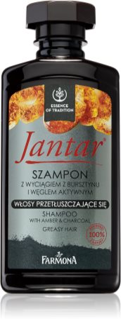 jantar szampon do włosów z węglem aktywnym 330ml