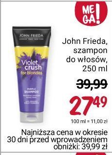 szampon john frieda cena rossmann