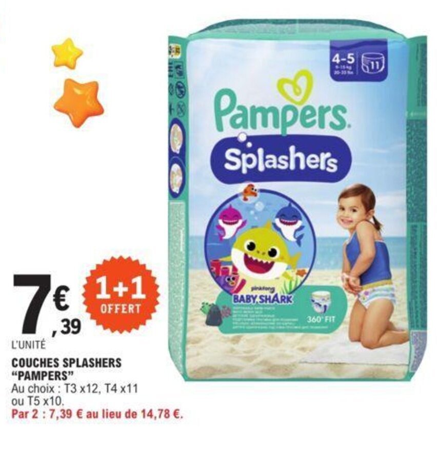 pampers splashers leclerc radom