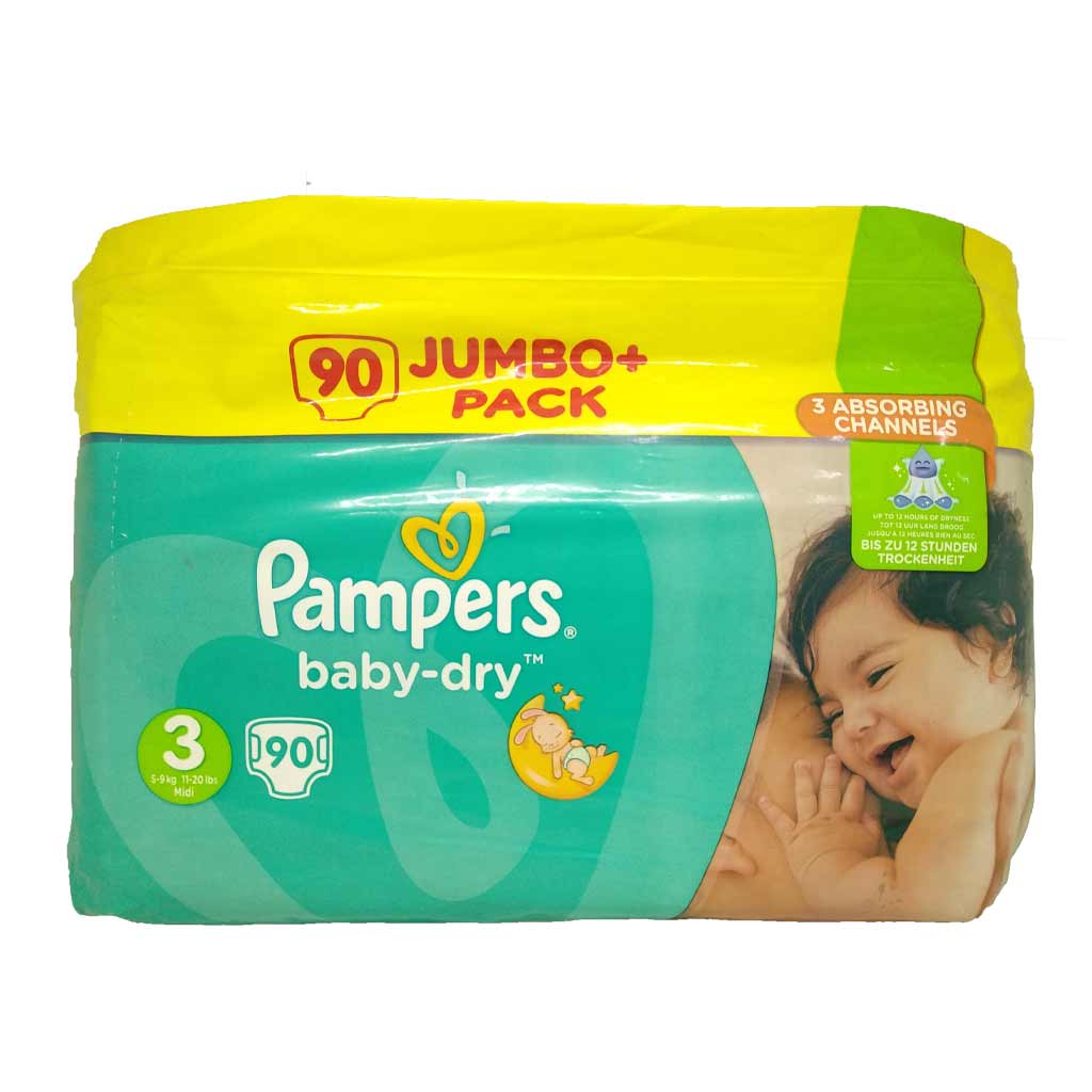 pampers 3 90 sztuk baby dry