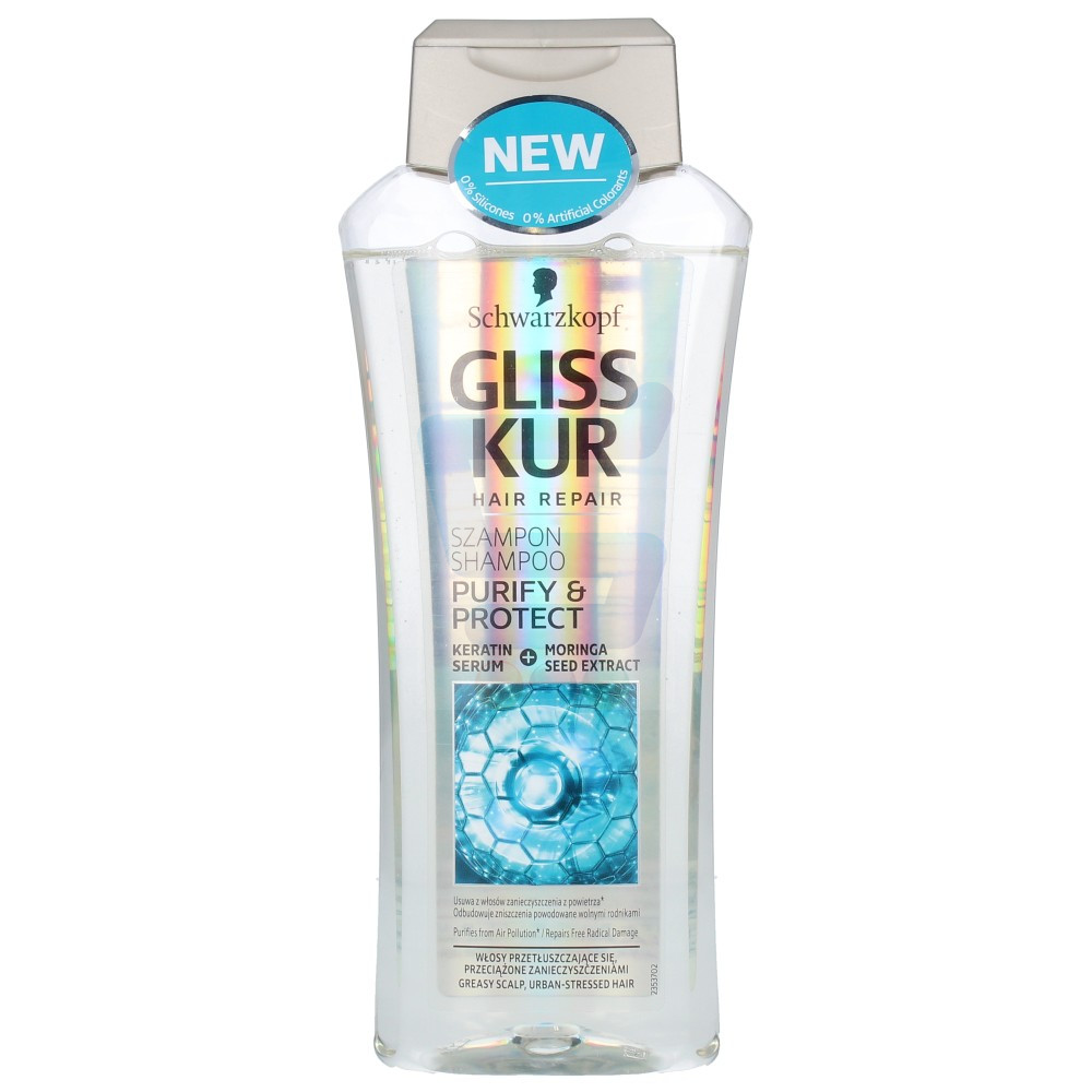 gliss purify&protect szampon włosy przetłuszczające się