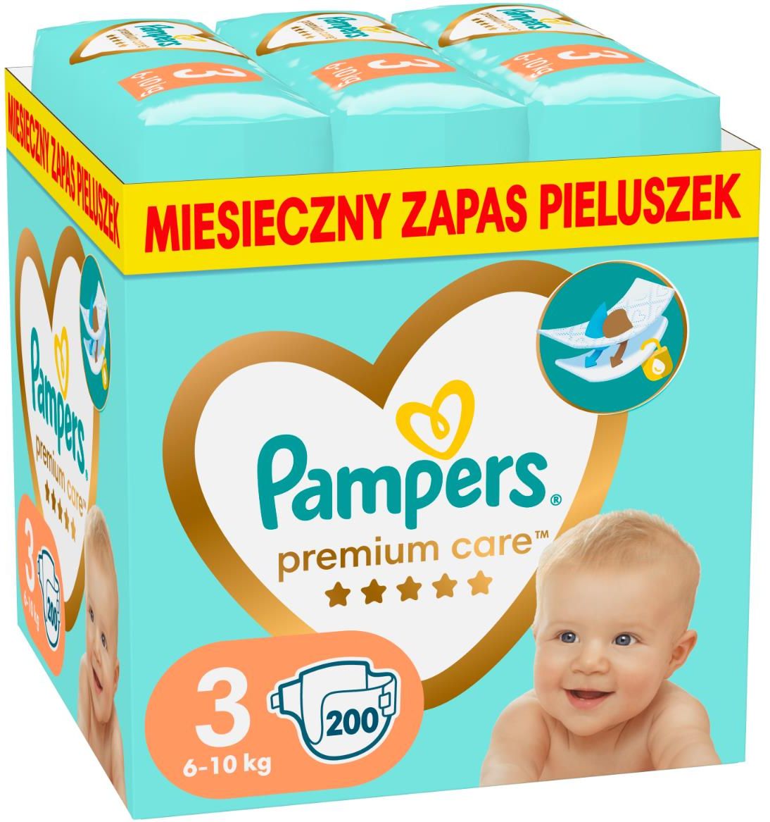 pampers new baby pieluchy jednorazowe rozmiar 3 midi 6-10 kg