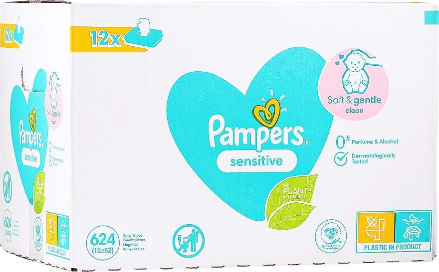 pampers sensitive chusteczki nawilżane 12 szt