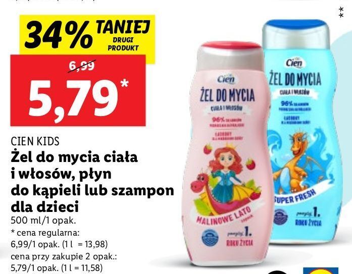 cien szampon do włosów dla dzieci