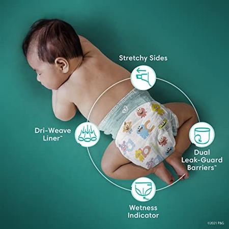 pampers 3 new baby dry 132