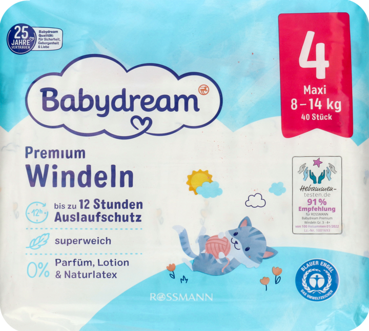 rossmann pieluchy babydream 4 na rzepy