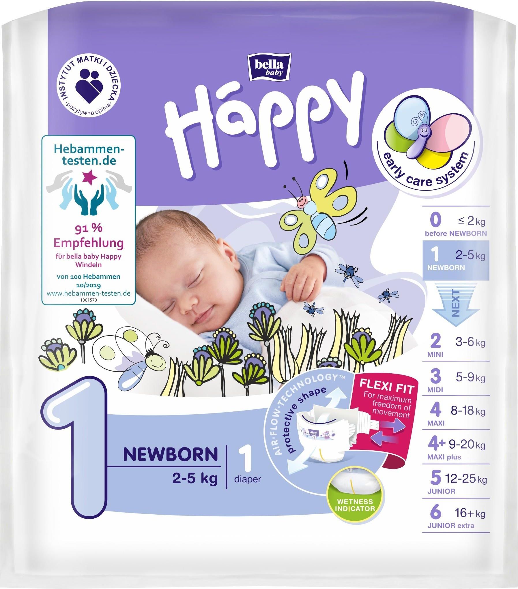 pieluchy happy newborn new flexi fit opinie