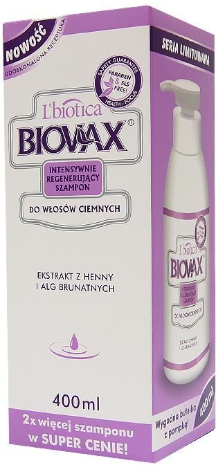 szampon biovax 400 ml do ciemnych włosów