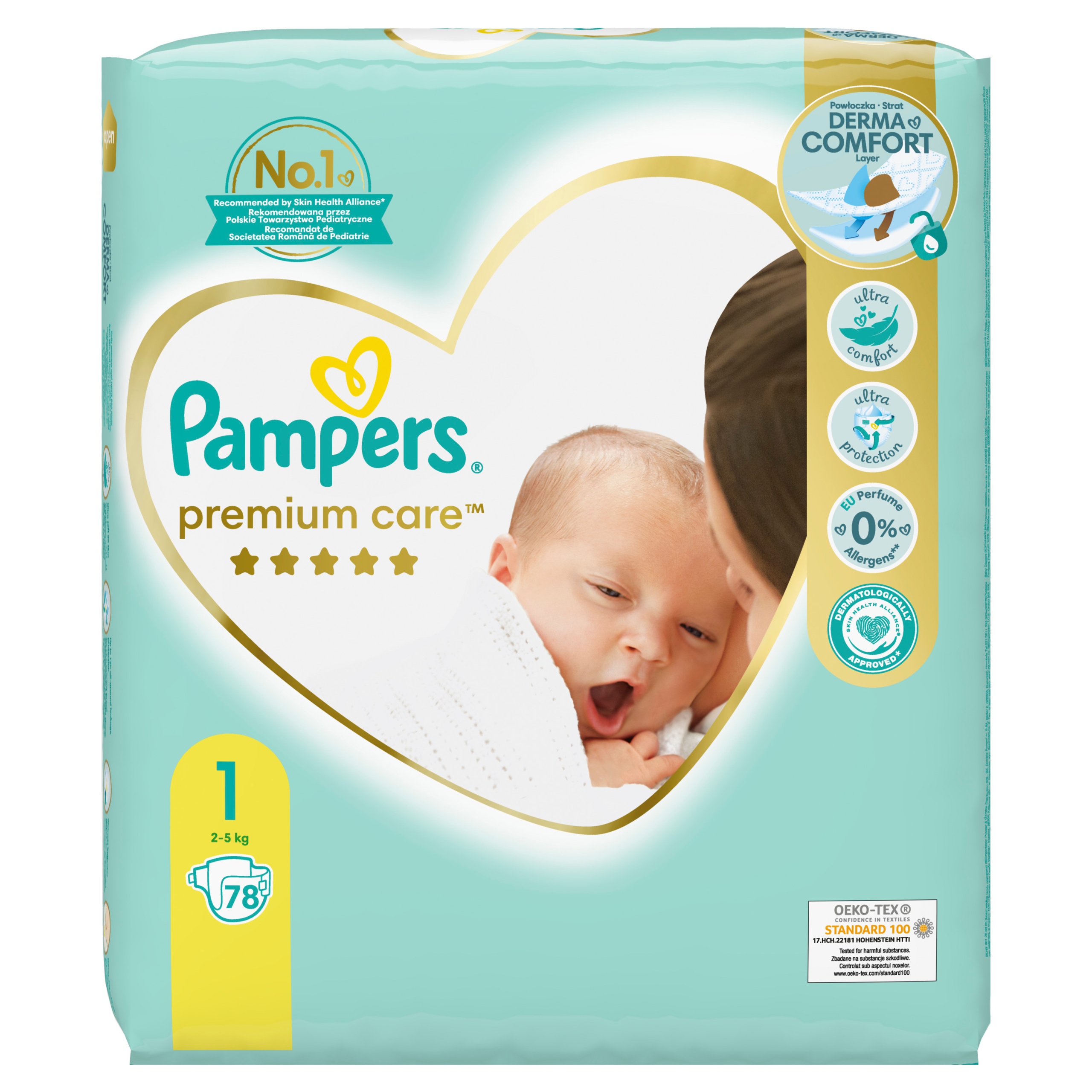 pampers premium care 1 78 sztuk cena