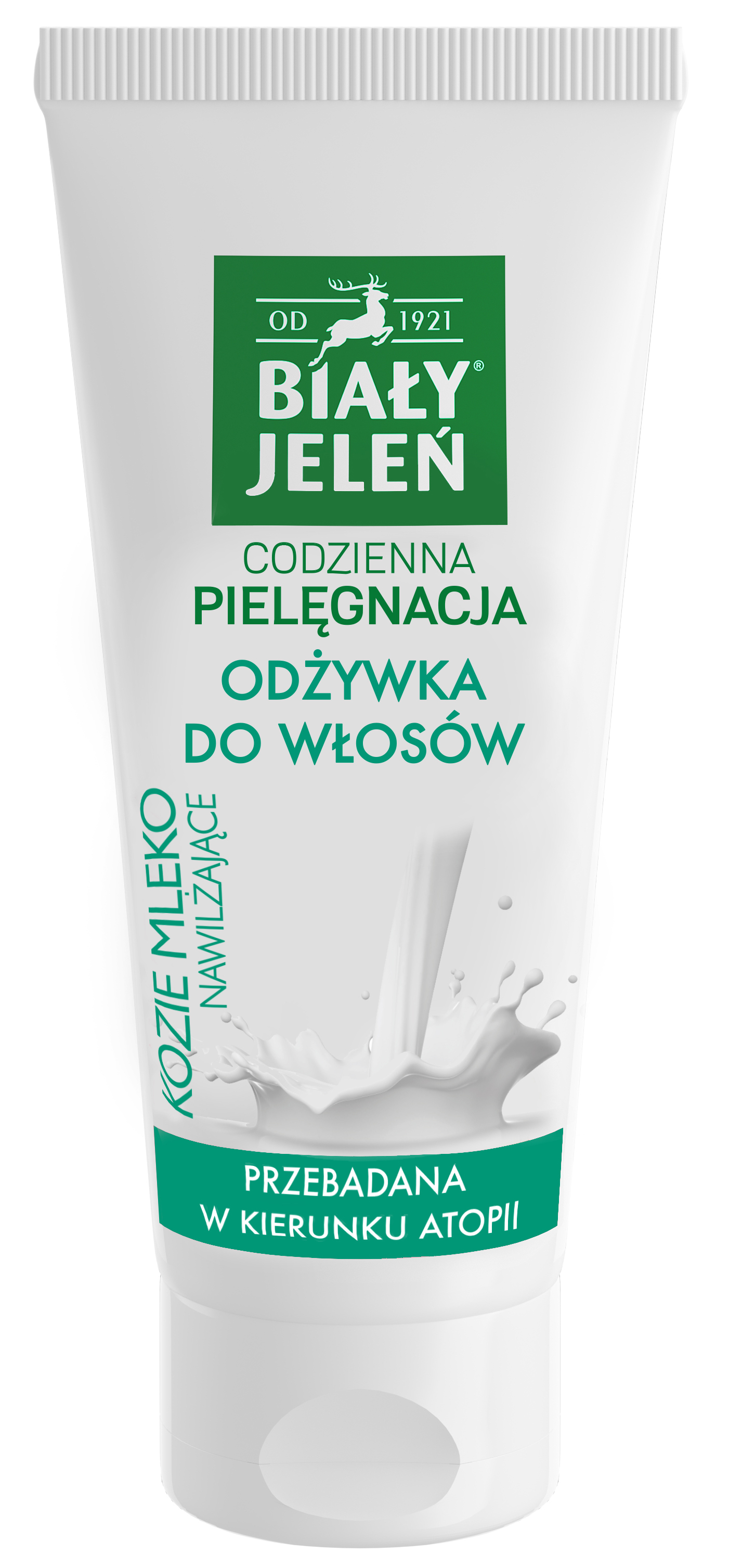 biały jeleń odżywka do włosów cienkich kozie mleko