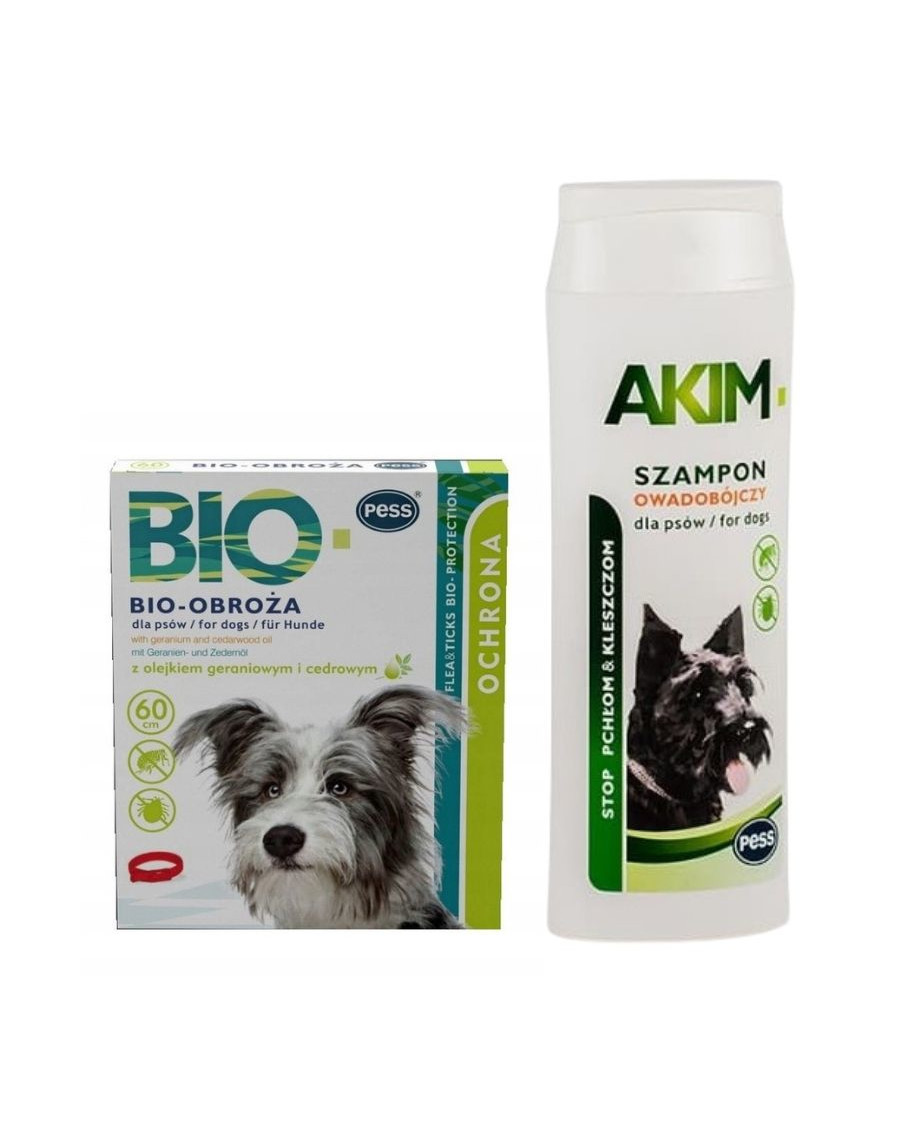 szampon dla psow przeciw pchłom i kleszczom bio