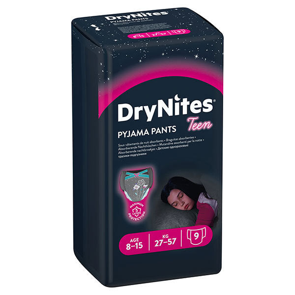 huggies drynites pyjama pants x9 girl 8 15 years