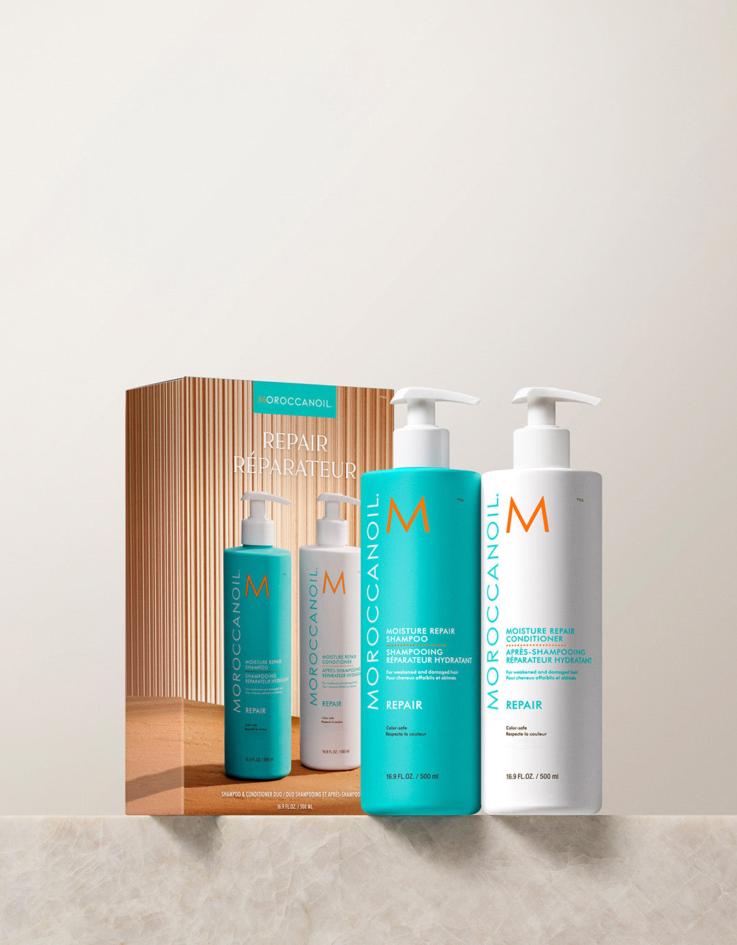 moroccanoil szampon i idzywka 500 ml repair