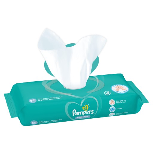 pampers sześciopak chusteczek