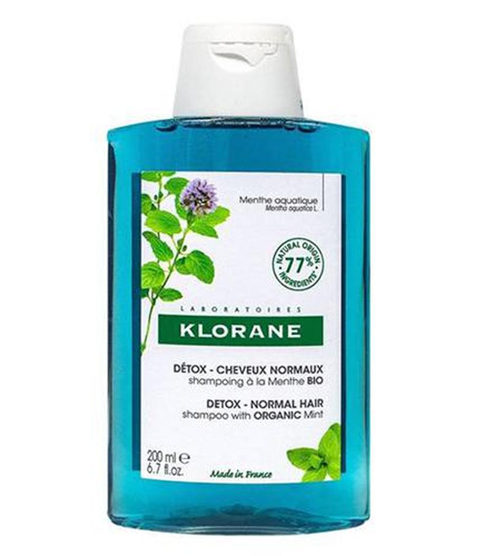 klorane szampon do włosów detoksykujący na bazie mięty nadwodnej