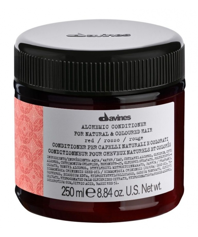 davines alchemic copper odżywka do włosów czerwonych red