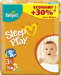 pampers pomarańczowe 3