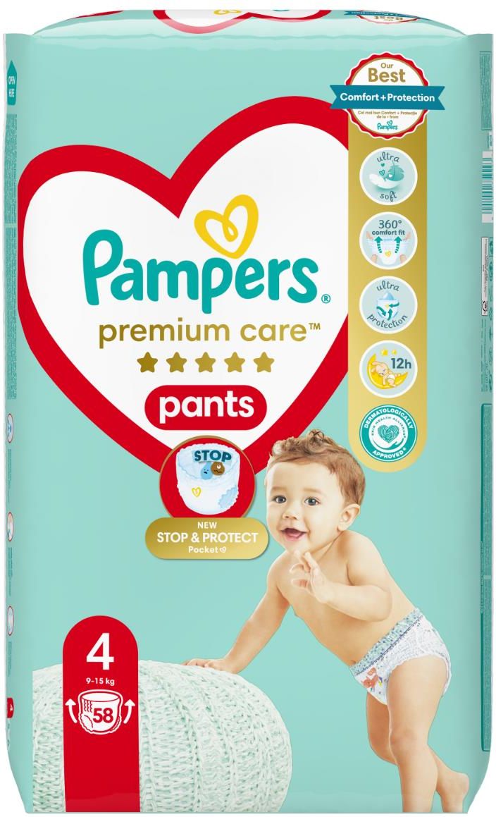 pampers pants premium care pasek z klejem