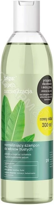 tołpa green normalizacja normalizujący szampon do włosów tłustych