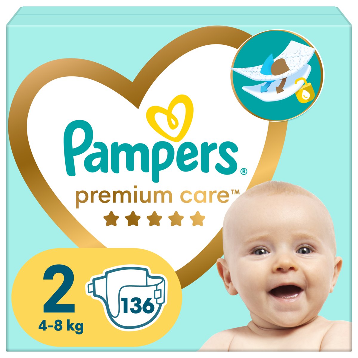 pampers premium care pieluchy jednorazowe rozmiar 2 mini 96 szt