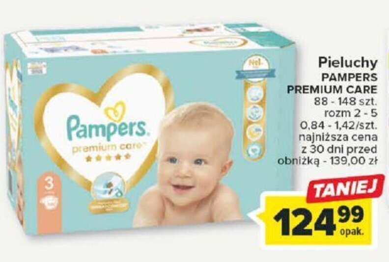 pieluchy pampers care najtaniej w sieci