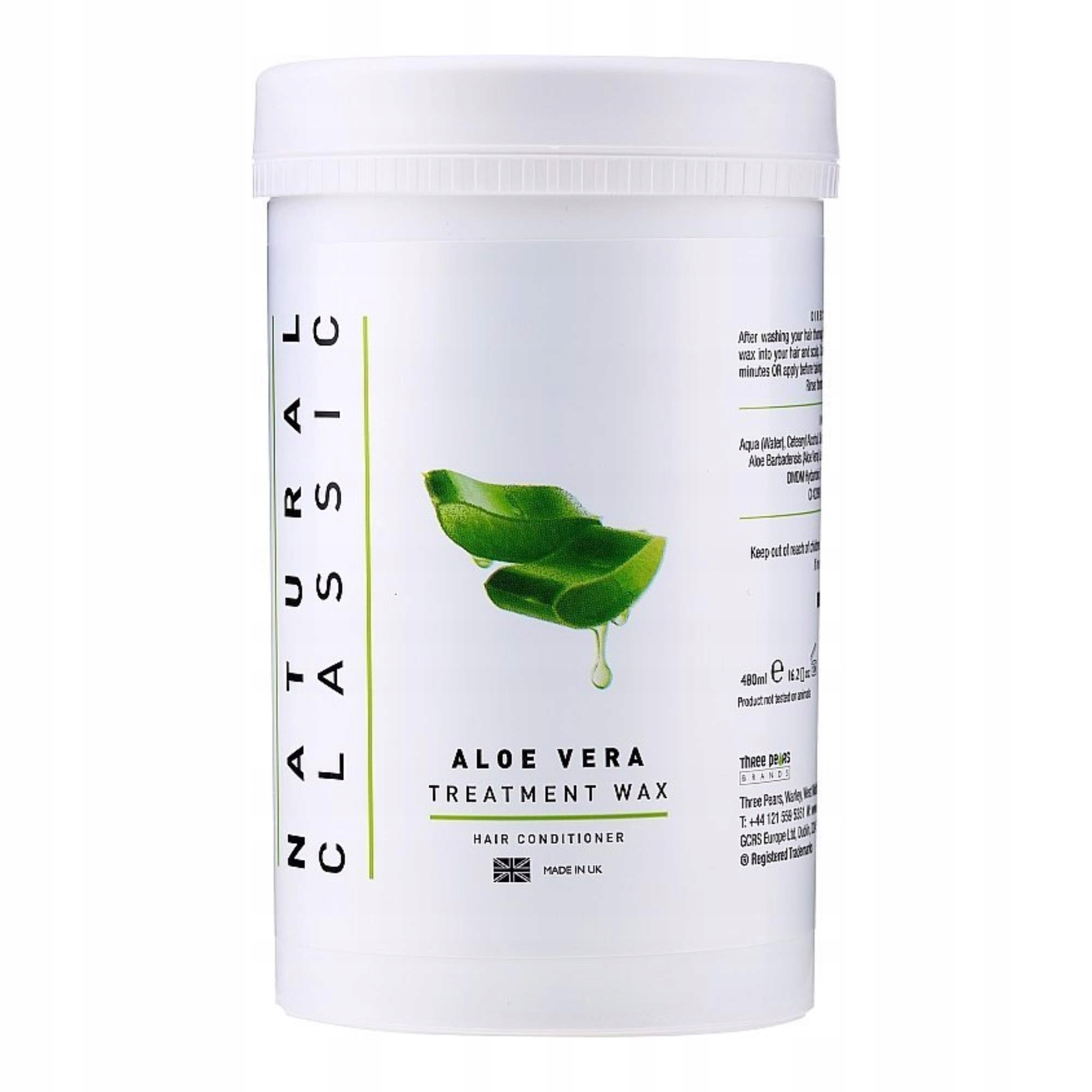 wax treatment aloe vera 480g odżywka do włosów z aloesem