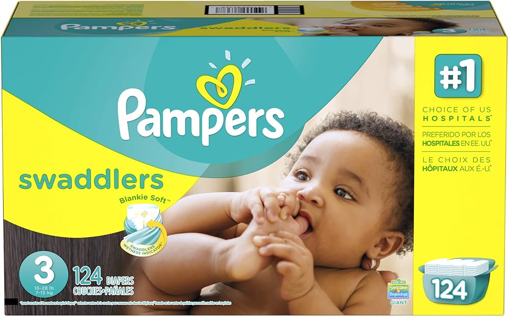 pampers 3 124 pack