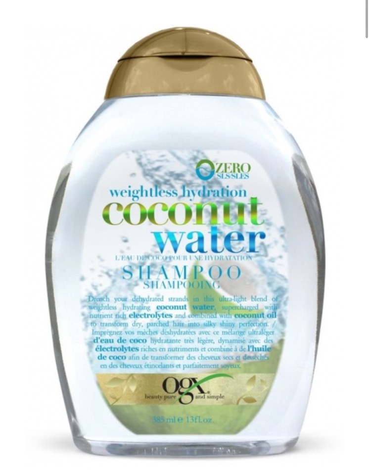 organixcoconut water szampon nawilżający z wodą kokosową