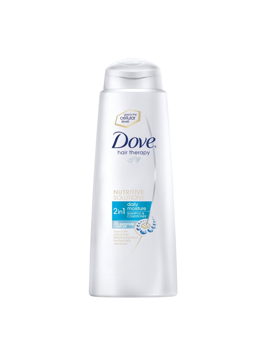 dove hair care szampon do włosów 2w1 daily therapy