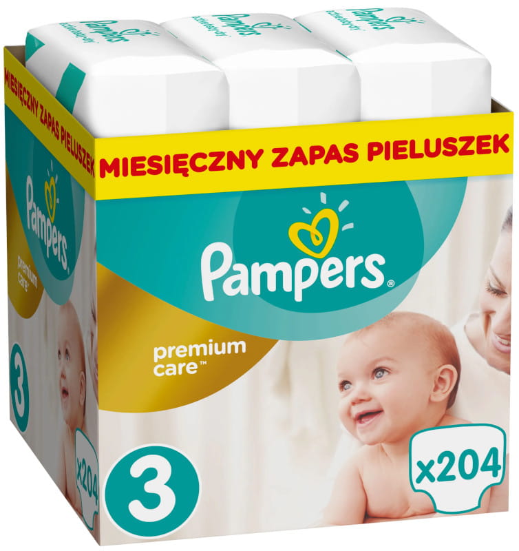 pampers pieluchy premium care 3 204