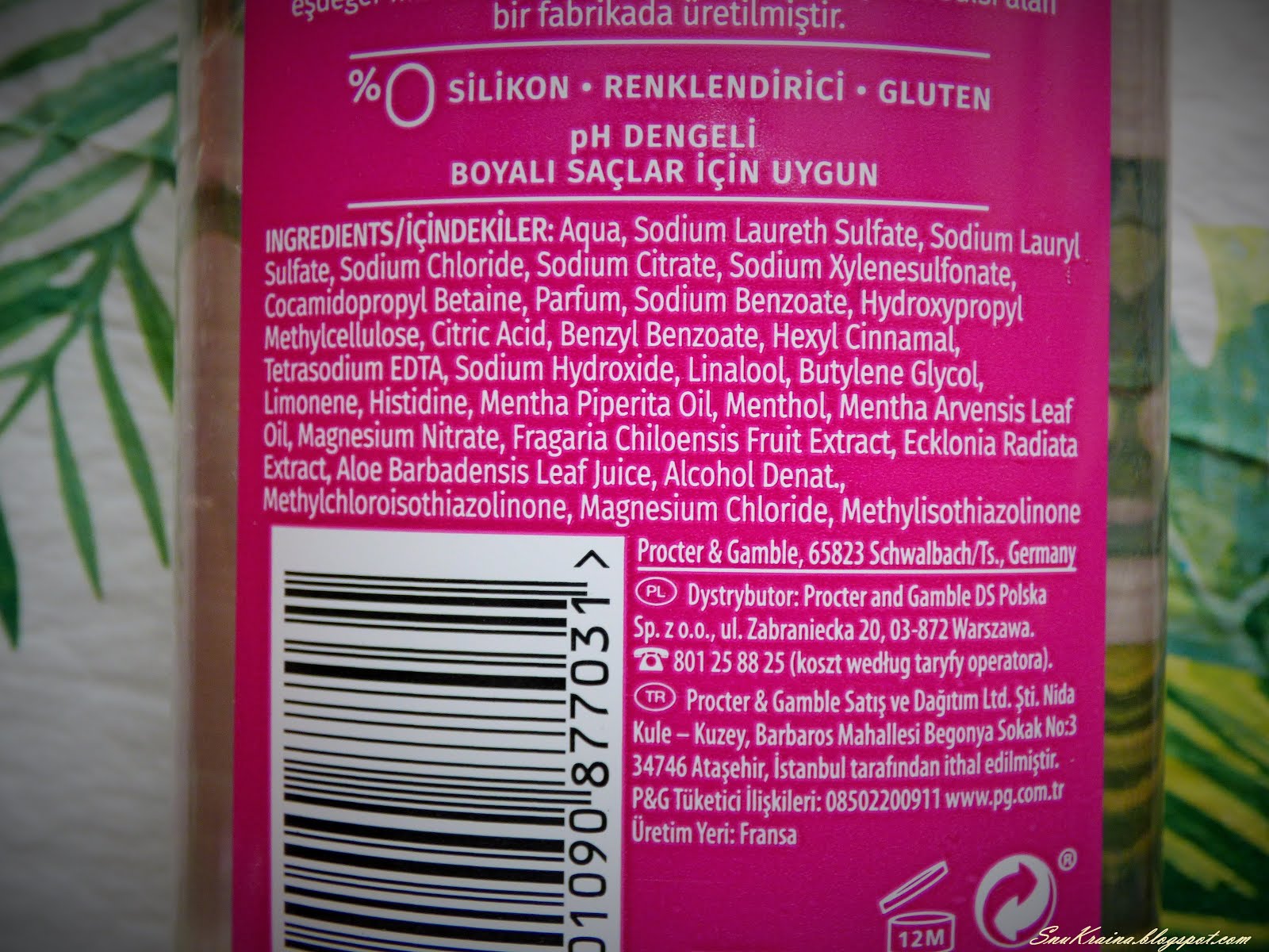 herbal essences szampon skład