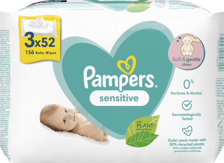 pampers sensitive chusteczki nawilżane dla niemowląt