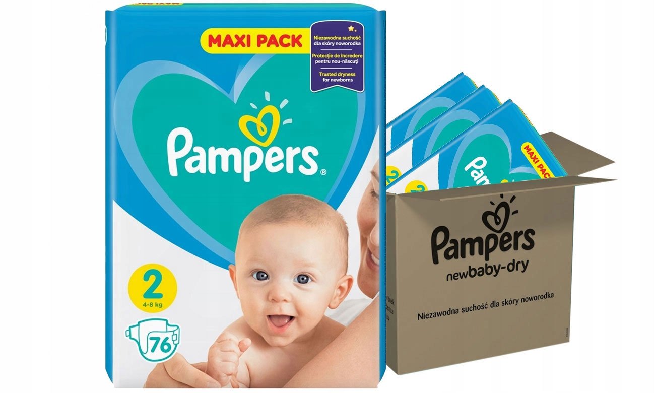 pampers pieluszki new baby 2 mini 228 szt