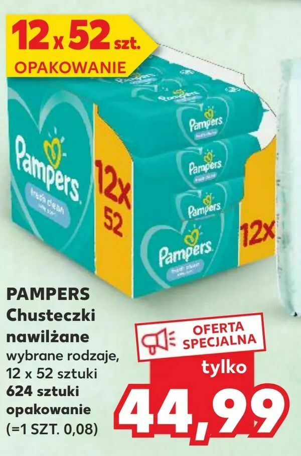 kaufland chusteczki pampers