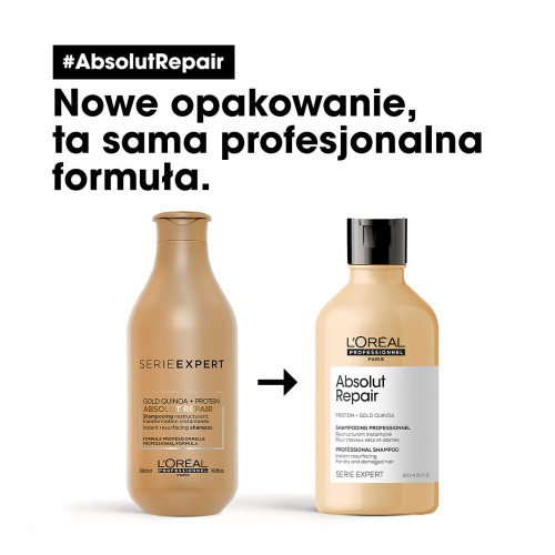 loreal absolut repair szampon regenerujący włosy uwrażliwione