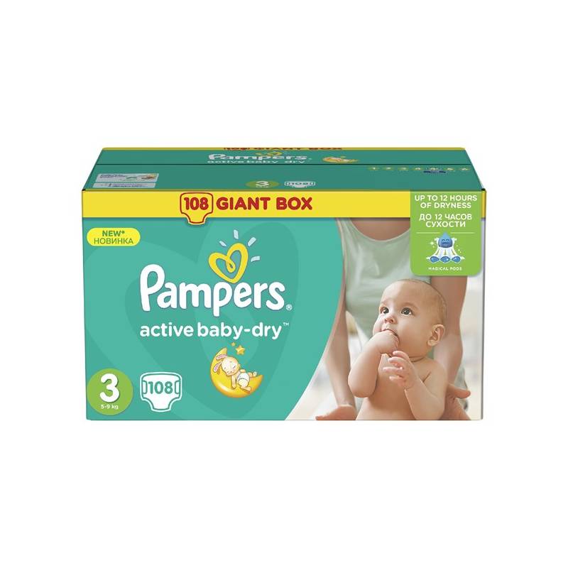 pampers active baby-dry rozmiar 3