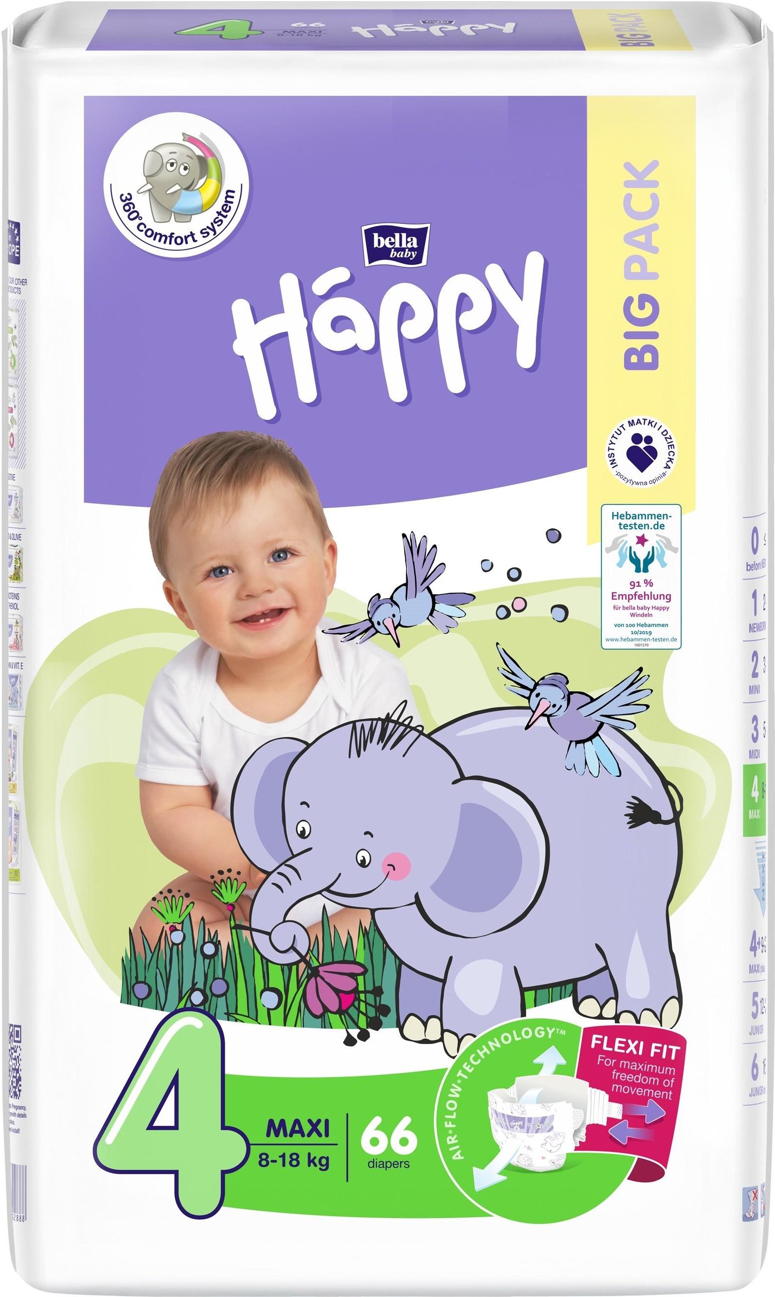 bella happy maxi big pack pieluchy