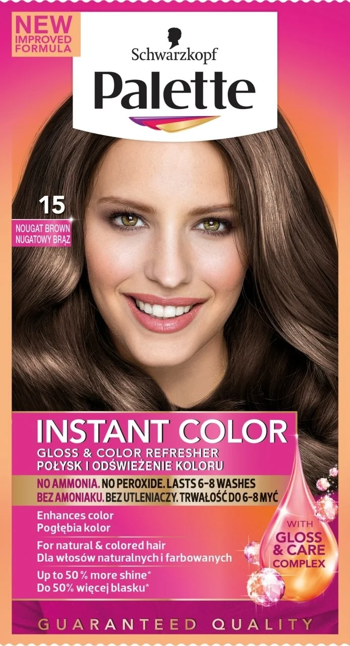 palette instant color szampon koloryzujący nr 19 ciemny brąz