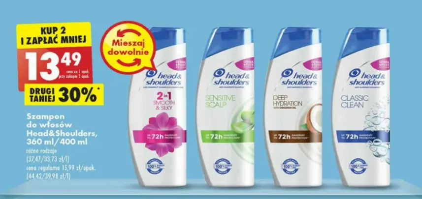 szampon head and shoulders biedronka