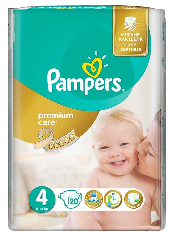 pampers premium care pieluchy rozmiar 4 maxi 8-14kg 168 sztuk