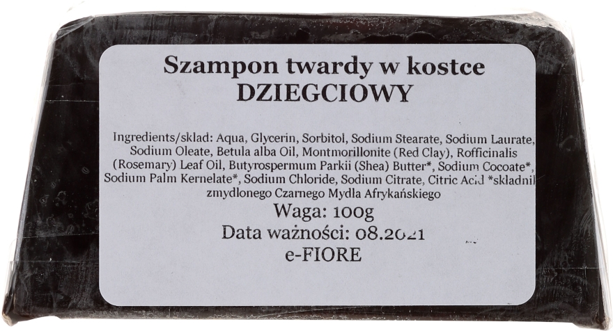 szampon twardy w kostce dziegciowy