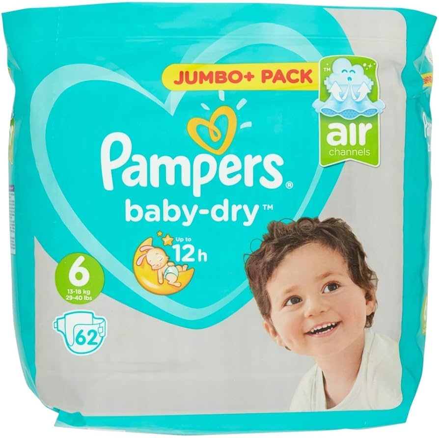 pieluchy pampers baby dry 2 144 sztuk