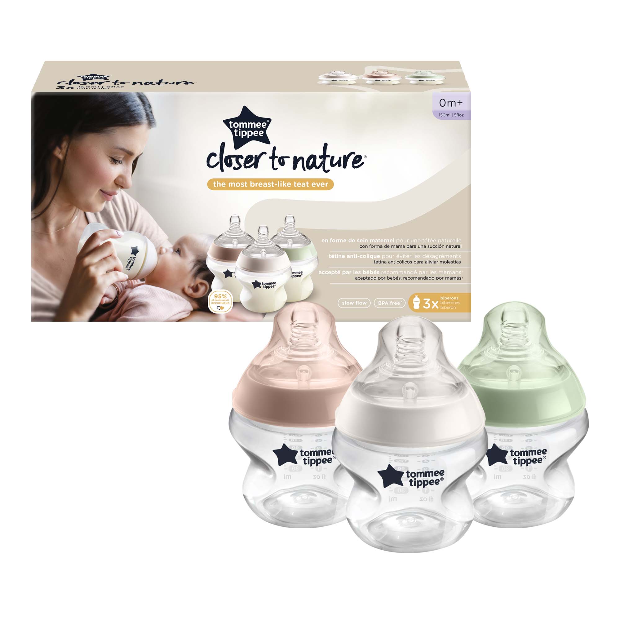 Tommee Tippee Closer To Nature Butelka do karmienia 0m+