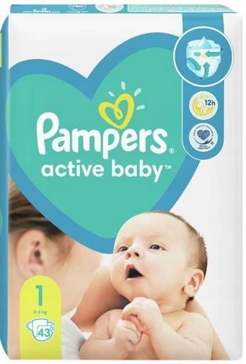 pampers new baby 43 szt