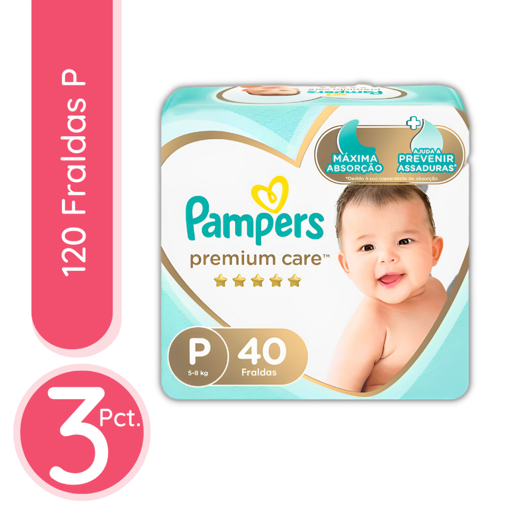 pampers care 3 120 szt