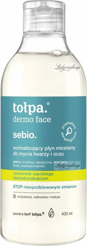 tołpa dermo face normalizujący płyn micelarny do mycia twarzy