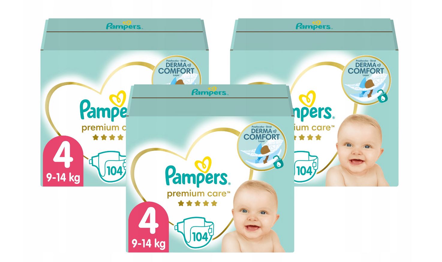 pampers premium care 4 zestaw