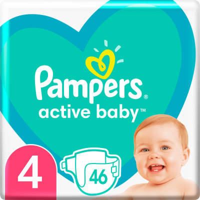 pampers active baby 4 maxi 174 szt