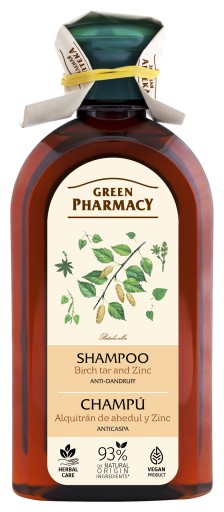 green pharmacy szampon przeciwłupieżowy z cynkiem i dziegciem brzozowym 350ml
