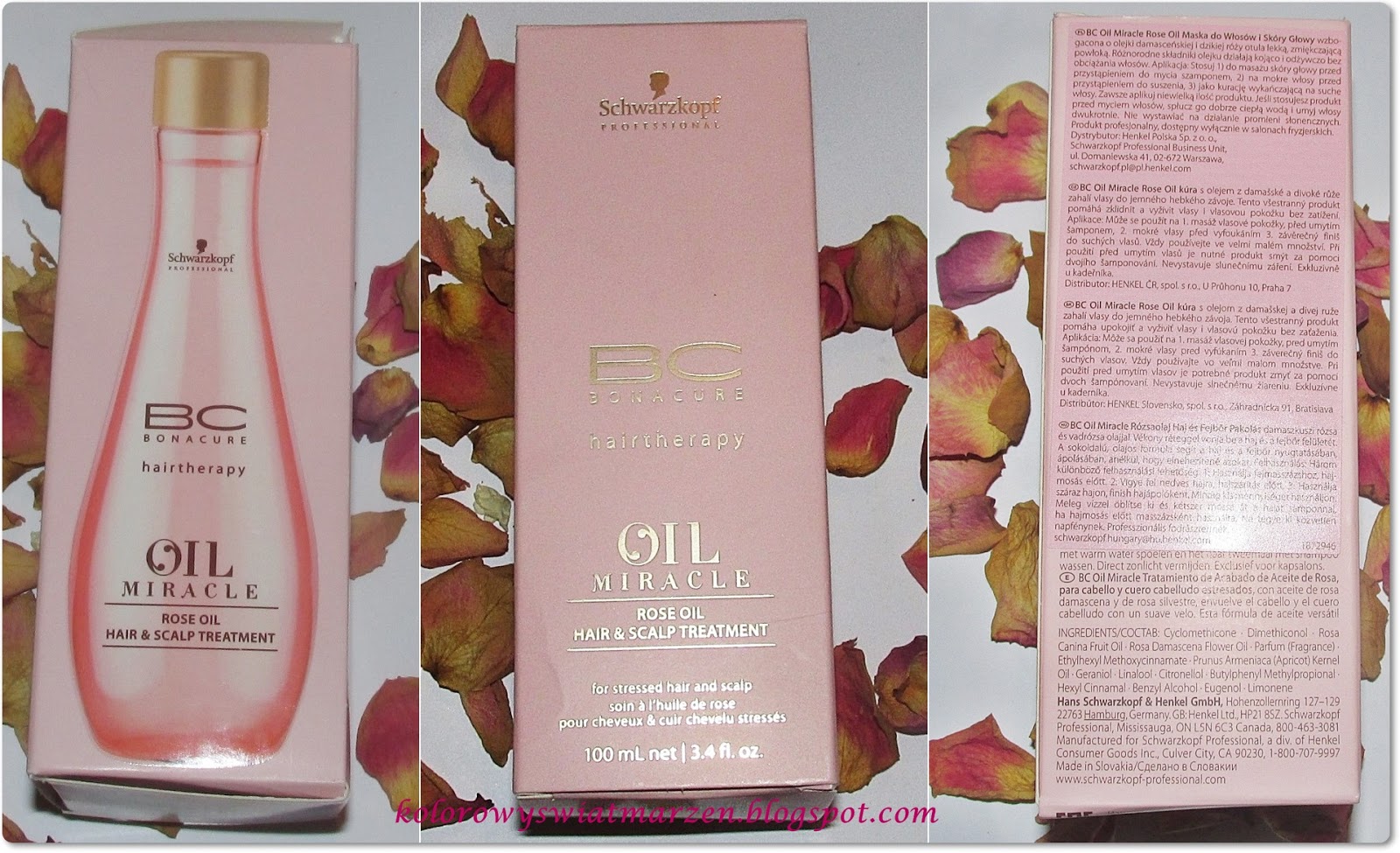 schwarzkopf oil miracle rose olejek różany do włosów 100ml